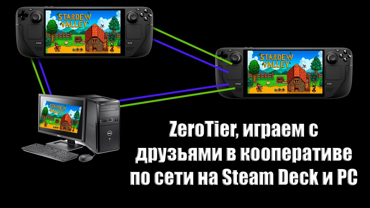 ZeroTier, играем с друзьями в кооперативе по сети на Steam Deck и PC