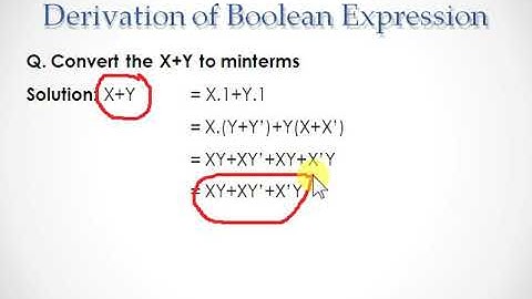 Boolean Algebra Part 5