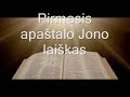 23. (Lithuanian) garso Biblija. Naujasis Testamentas. Pirmasis apaštalo Jono laiškas