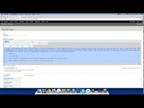 Creating a New Page - Seven Responsive Drupal Theme