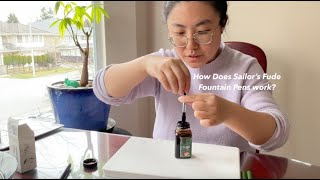 How to Buy and Use Sailor's Fude Fountain Pen 🎨 Ink and Watercolor Quick Experimentations