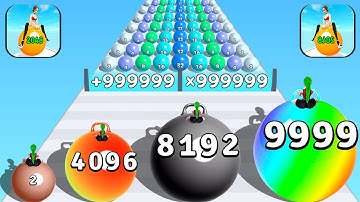 Top Video TikTok Gameplay - Satisfying Mobile Game Max Levels Canvas Run, Ball Run 2048 ... KAHVXC