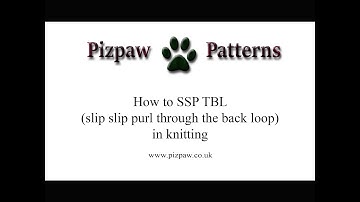 EASY GUIDE TO KNIT THE SSP TBL STITCH (SLIP SLIP PURL THROUGH THE BACK LOOP)