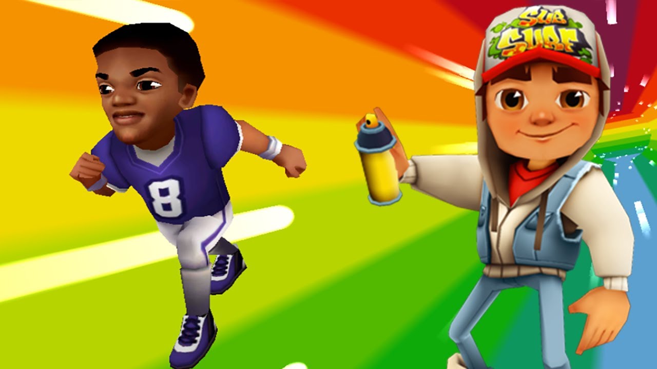 NFL SUPERSTARS TAKE A RUN IN SUBWAY SURFERS