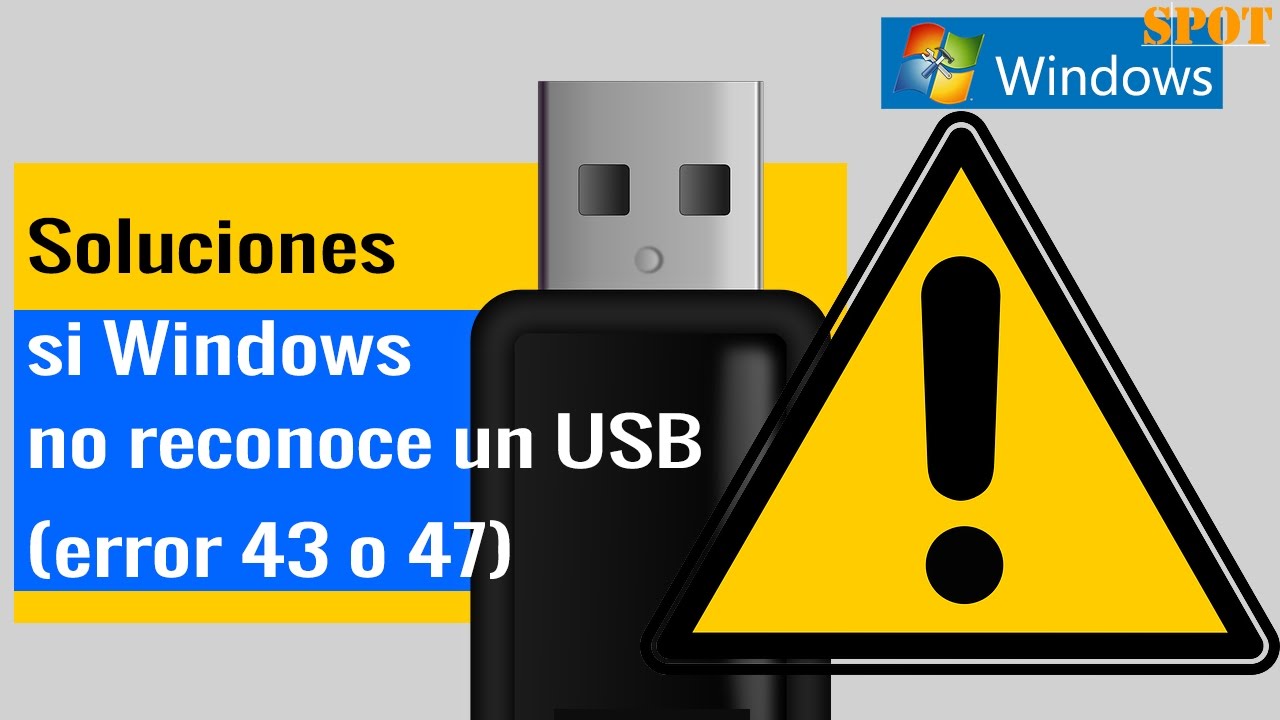 How to Fix USB Not Recognized or Unknown error code 43 or 47 - YouTube