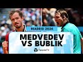 Daniil medvedev vs alexander bublik entertaining claycourt battle  madrid 2024 highlights