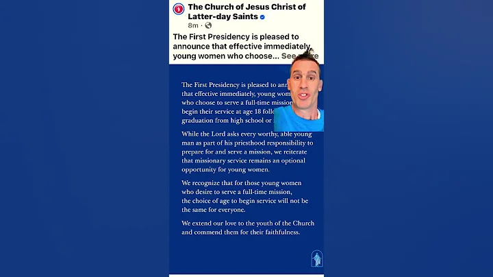 Sisters eligible to serve full time missions at age 18 following graduation #missionary #lds