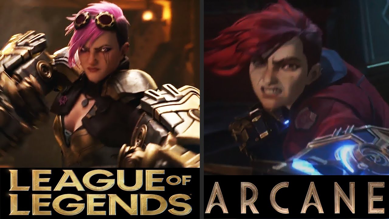Arcane Characters In Game vs Animation