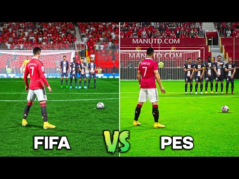 CRISTIANO RONALDO Free Kicks • FIFA vs PES (2005-2023)
