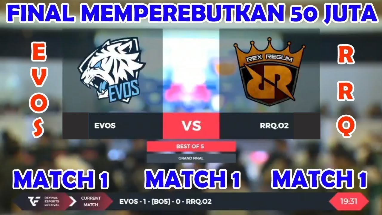 FINAL Match 1 EVOS vs RRQ Mobile Legends Garuda Legendary Cup