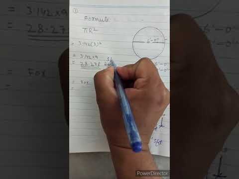 How to calculate circular shape area