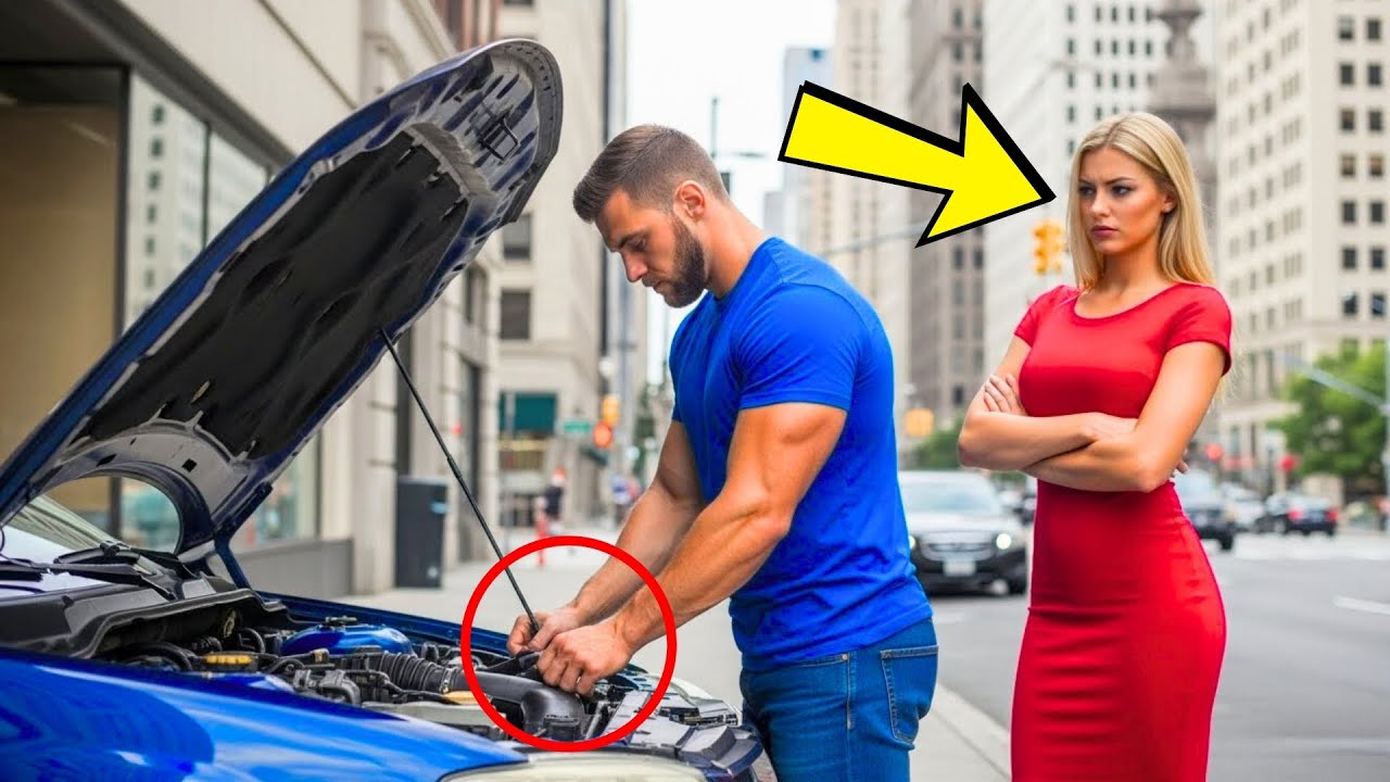 SAMOTNY OJCIEC POMÓGŁ ZA DARMO… I NIE WIEDZIAŁ, ŻE WŁAŚCICIELKA BYŁA POTĘŻNĄ DZIEDZICZKĄ