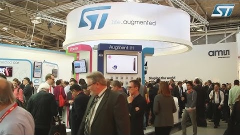 From the Electronica 2014 show: ST presence at Munich Germany