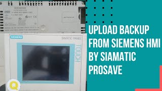 Upload Siemens tp177b  HMI Backup Via ProSave software