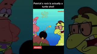 Patrick's rock is actually a turtle shell #shorts #spongebobsquarepants #patrickstar