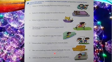 Class _ 3 English Language Chapter _ 19 Prepositions {Part 2} #by Sarika Khare