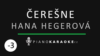 Hana Hegerová - Čerešne (Nižší tónina) | Piano Karaoke Instrumental