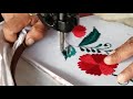 Embroidery easy flower Design ( machine embroidery )