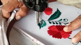 Embroidery easy flower Design ( machine embroidery ) Resimi