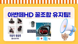 아반떼 HD 유지보수 꿀팁! 순정필터+지크오일+배달가방+방수필름+방음핀