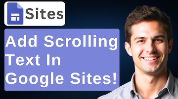 How To Add Scrolling Text In Google Sites! (Easy HTML Trick) [2025 Guide]