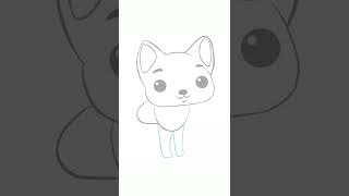 How to draw a cartoon fox in 13 steps  Easy !!! Step by step drawing!