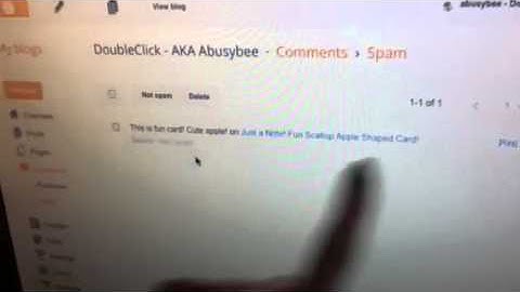 How to delete a comment on blogger blogspot