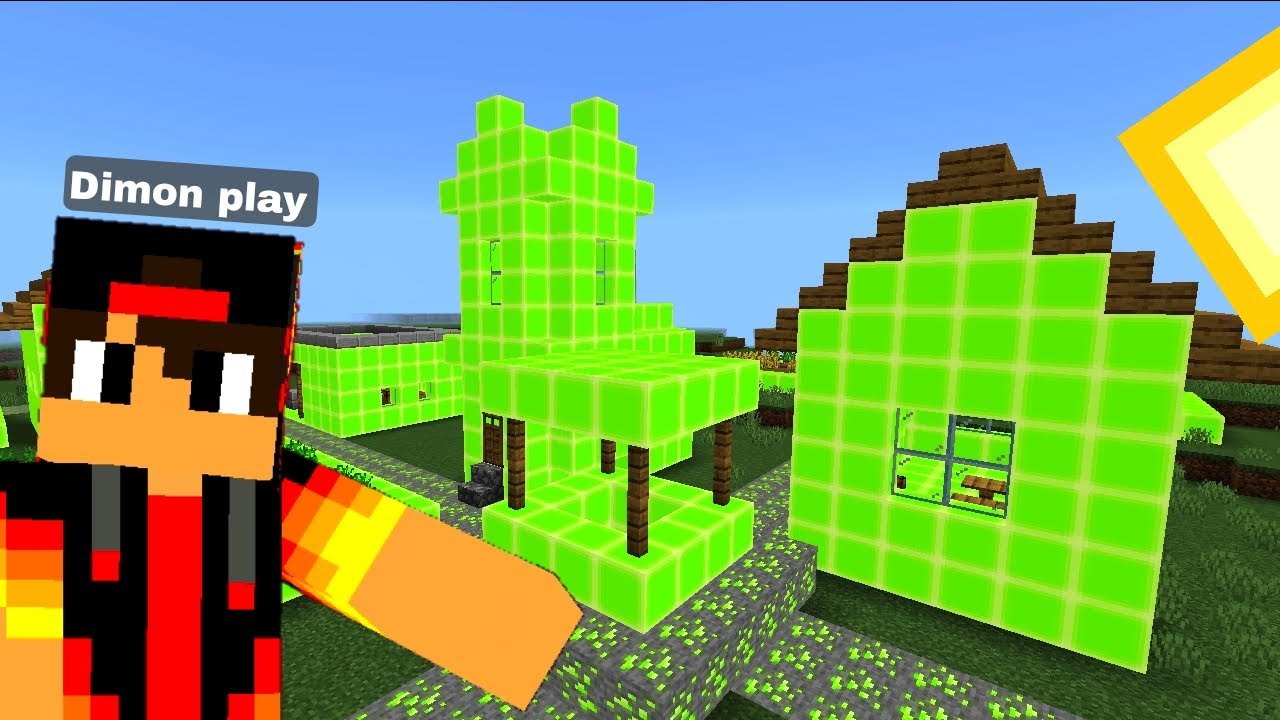 ДЕРЕВНЯ ИЗ ОПЫТА В МАЙНКРАФТЕ |Dimon play Minecraft - YouTube
