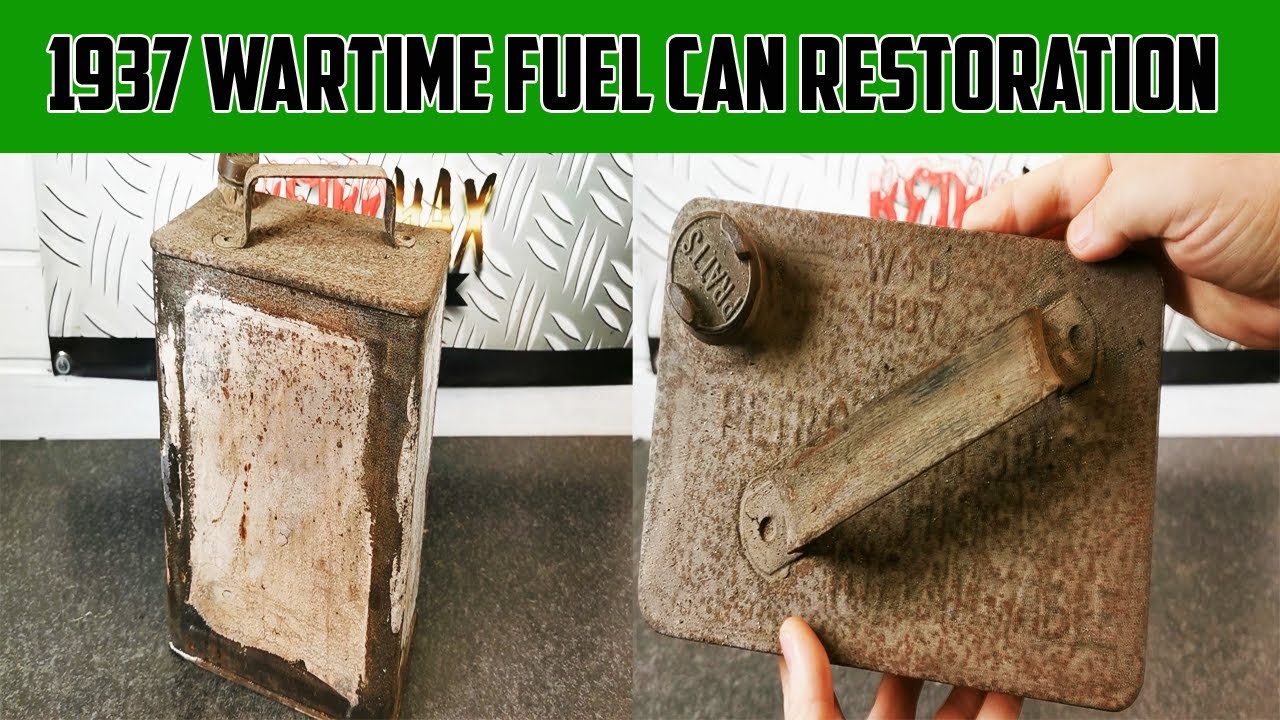 1937 WW2 Pratts Fuel Can Restoration