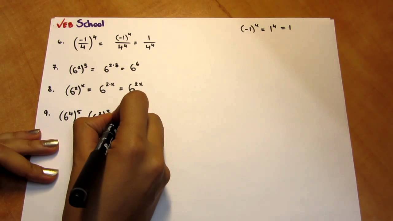 قوانين القوى - تمارين - جزء 1