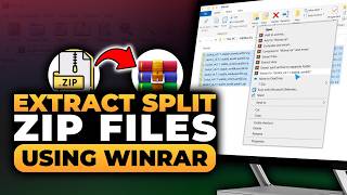 Full How To Extract Split ZIP Files Using WinRAR (𝟮𝟬𝟮𝟲) | 100% WORKS | NO Yapping, To The Point & EASY! Guide