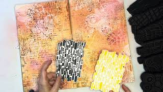 Art Journal Spread Using My New Foam Stamps—Journal With Me Full Process Video