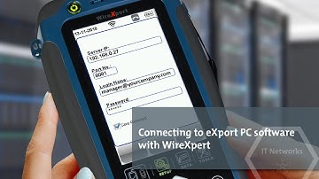 Connecting to eXport Cloud with WireXpert