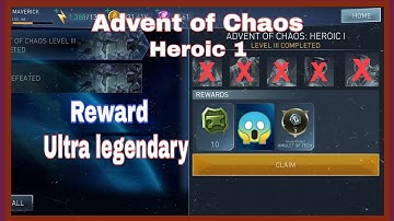 Advent of Chaos Rewards heroic 1 | injustice 2 mobile | solo raids rewards
