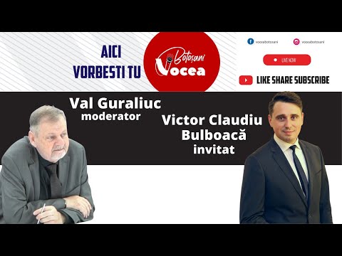 #32 Vocea Botosani – Invitat Victor Claudiu Bulboaca primarul comunei Nicșeni