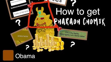 How to get PHARAOH CHOMIK | find the chomiks (fully explained)