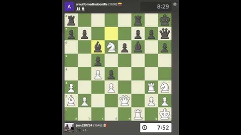 mate fulminante con dama en h8 a piezas negras #chessgameplay #ajedrez #chess #chessgame #jaque