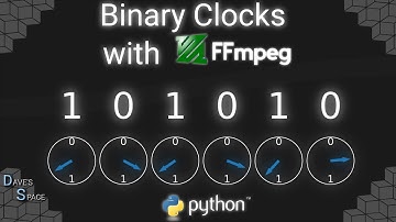 Binary clocks with FFMPEG & python