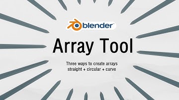 Free Blender addon: ArrayTool. Multiple ways to create arrays.