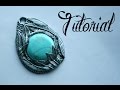 Silver & Turquoise Polymer Clay Feather Pendant Tutorial | DIY Jewellery | Fantasy | Velvetorium