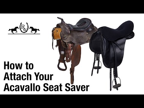 How to Attach an English & Western Acavallo Seat Saver