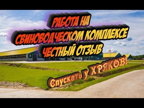 ЧЕСТНЫЙ ОТЗЫВ О РАБОТЕ ОПЕРАТОРОМ СВИНОВОДЧЕСКИХ КОМПЛЕКСОВ.ДМИТРОВА ГОРА.АГРОПРОМКОМПЛЕКТАЦИЯ.2020