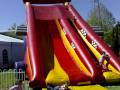 Hayden on the slide at the Royal Show