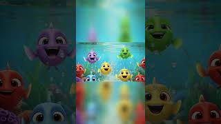 1 to 10 Fish Counting Dance Video Song 🐼 | 10 Little Fishes Kids Song 🌸