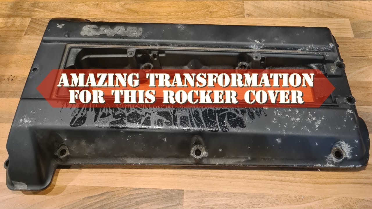 Vapour Blasting / Wet Blasting a Saab Rocker Cover - YouTube