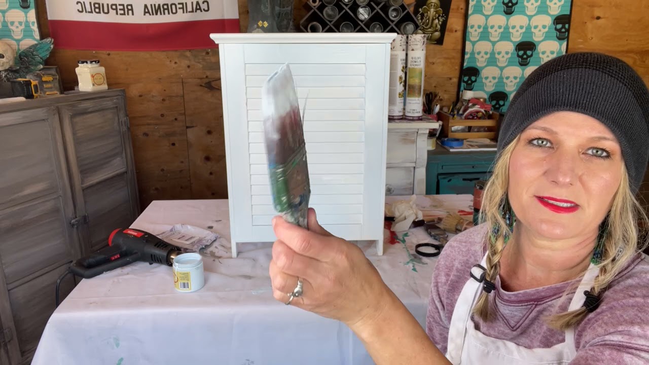 Blending Paint with 4 Dixie Belle Paint Colors Vintage Duck Egg