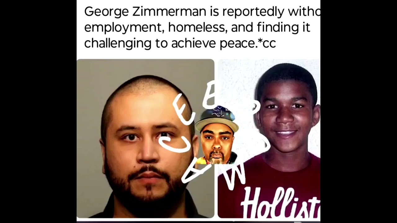 George Zimmerman (Travon Martin) claims he is homeless and can't find work.