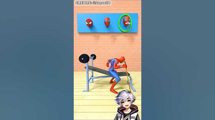 Will Grandpa Spiderman be able to lift the weights?💪 @Junvo3D #animation #spiderman #shorts