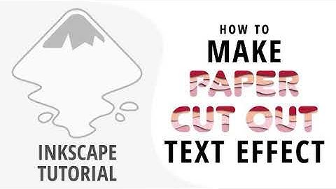 Inkscape Tutorial: How to Make Paper Cut Out Text Effect
