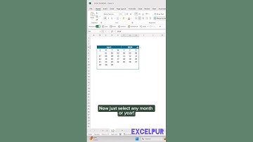 🔥 Must-Know Excel Trick – Dynamic Calendar in Excel!